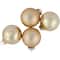 10ct. 1.75" Champagne Gold Shiny and Matte Glass Christmas Ball Ornaments